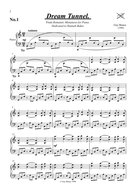 Dream Tunnel Sheet Music