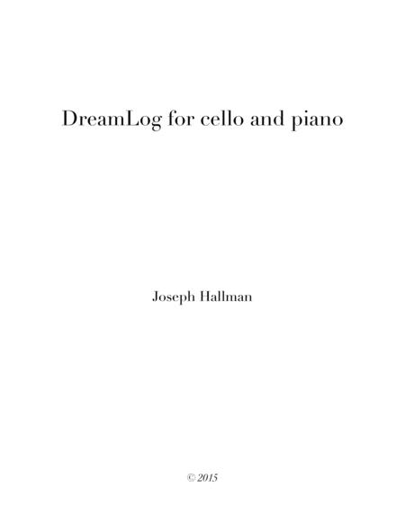 Dreamlog For Cello And Piano Sheet Music