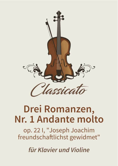 Free Sheet Music Drei Romanzen Nr 1 Andante Molto