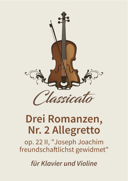 Drei Romanzen Nr 2 Allegretto Sheet Music