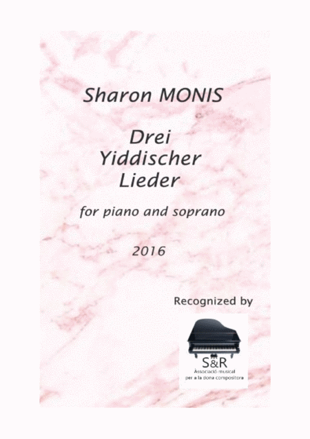 Drei Yiddischer Lieder For Piano And Voice Sheet Music