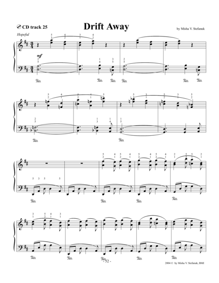 Drift Away Intermediate Romantic Sheet Music