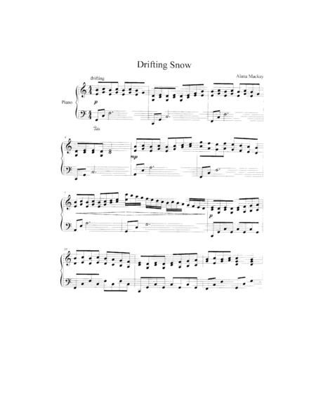 Drifting Snow Sheet Music