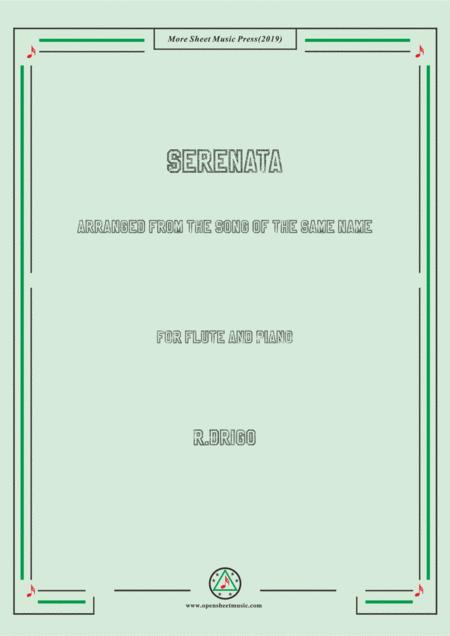 Free Sheet Music Drigo Serenata For Flute And Piano For Voice And Piano