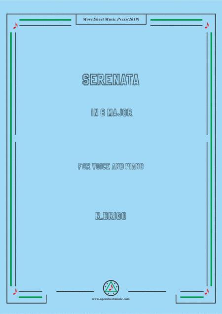 Free Sheet Music Drigo Serenata In B Major For Voice And Piano