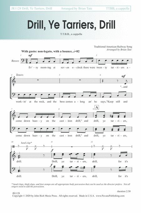 Drill Ye Tarriers Drill Sheet Music