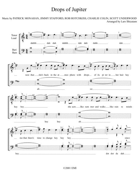 Drops Of Jupiter Sheet Music