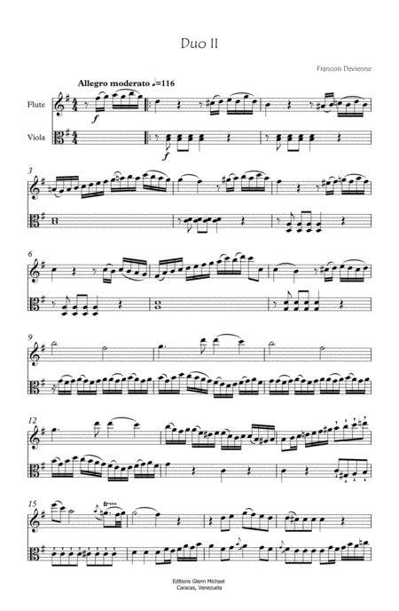 Free Sheet Music Duet For Flute Viola 2