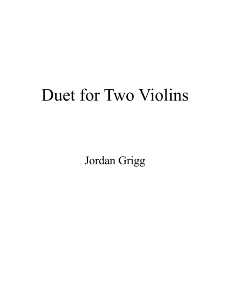 Free Sheet Music Duet For Two Violins 1985