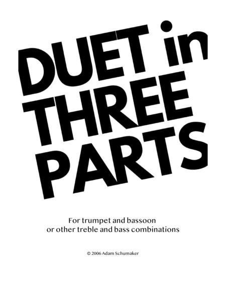 Free Sheet Music Duet In Three Parts