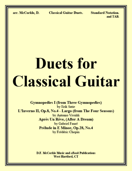 Free Sheet Music Duets For Classical Guitar Collection