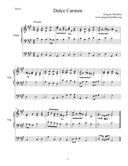 Free Sheet Music Dulce Carmen Tantum Ergo Alternative Harmonization