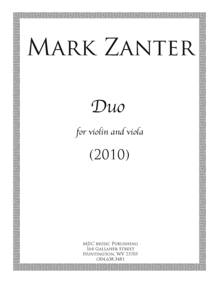 Free Sheet Music Duo 2010 For Violin And Viola