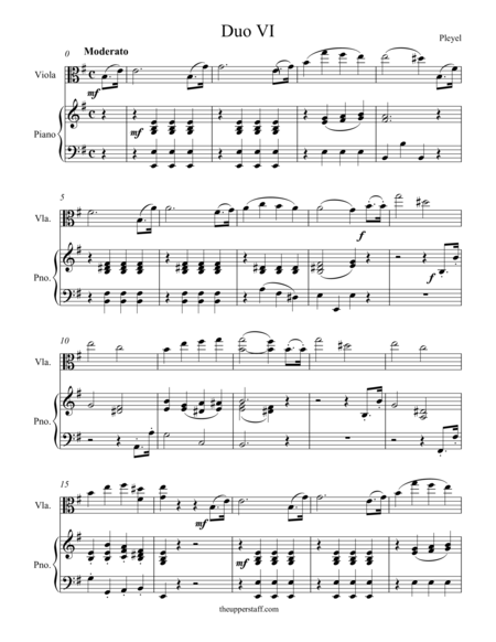 Free Sheet Music Duo 6