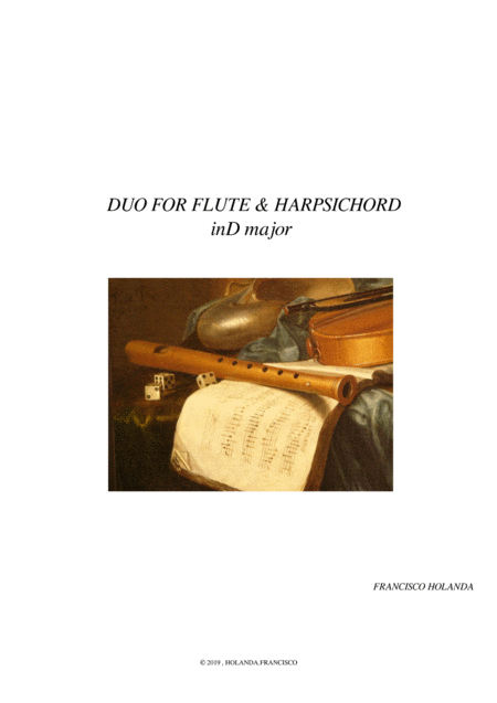 Free Sheet Music Duo For Flute Harpsichord Piano