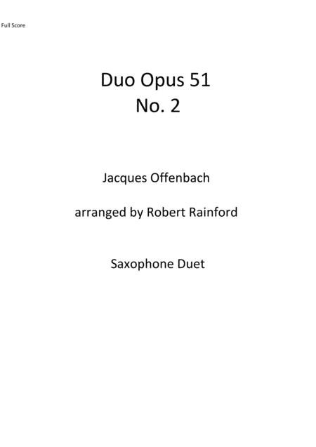 Free Sheet Music Duo Opus 51 No 2