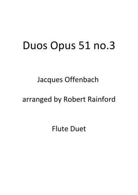 Free Sheet Music Duos Op 51 No 3