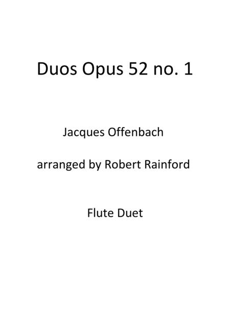Free Sheet Music Duos Op 52 No 1