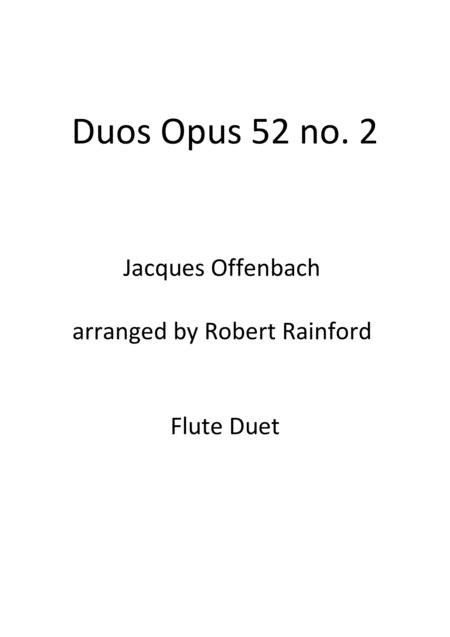 Duos Op 52 No 2 Sheet Music