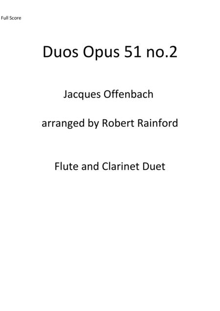 Free Sheet Music Duos Opus 51 No 2