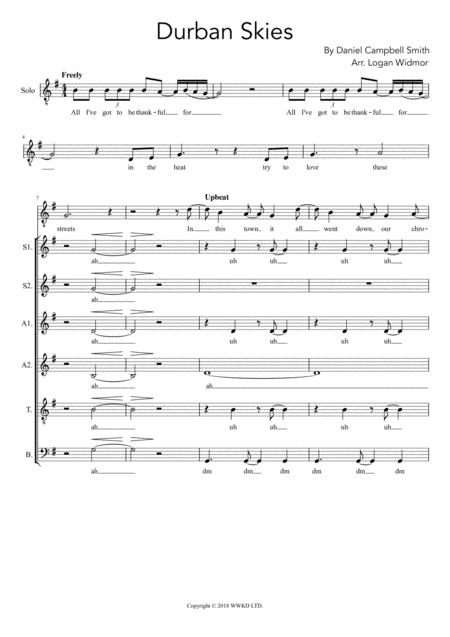 Durban Skies Sheet Music