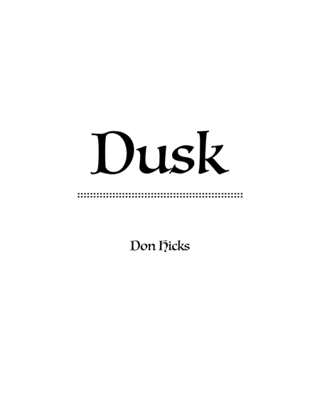Free Sheet Music Dusk A Rock Solo For Violin
