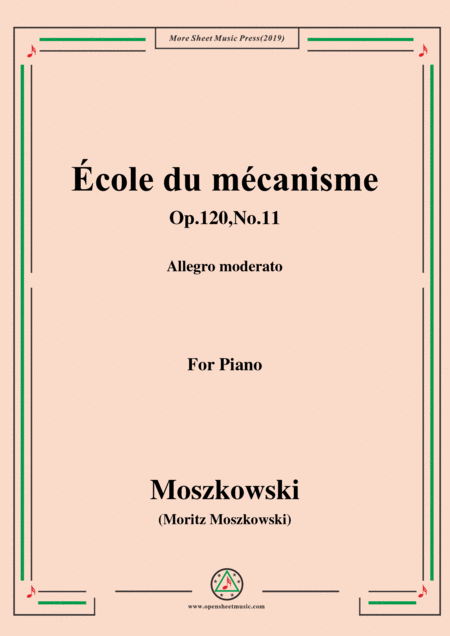 Duvernoy Cole Du Mcanisme Op 120 No 11 For Piano Sheet Music