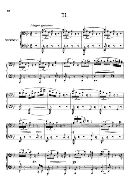 Dvorak Symphony No 8 Iii Iv For Piano Duet 1 Piano 4 Hands Pd804 Sheet Music