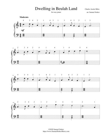 Dwelling In Beulah Land For Easy Piano Sheet Music