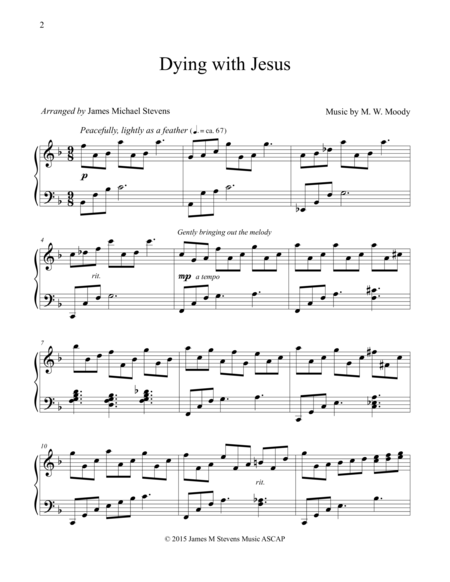 Dying With Jesus Sheet Music