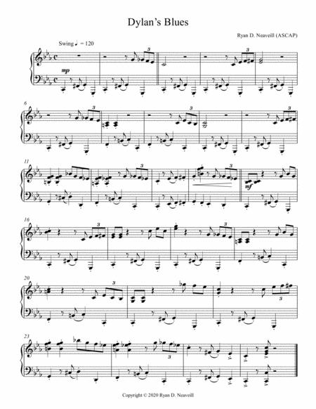 Free Sheet Music Dylans Blues