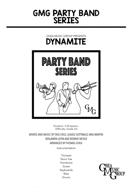 Dynamite Party Band Sheet Music