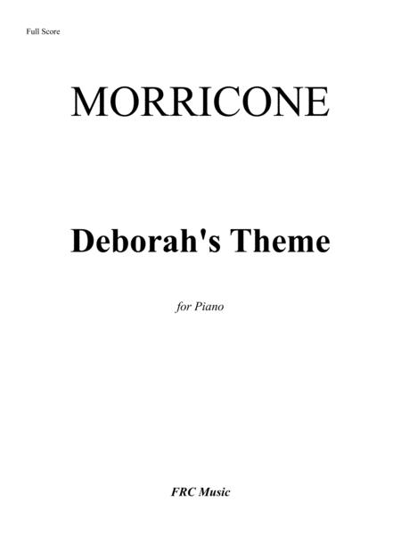 Free Sheet Music E Piu Ti Penso Deborah Theme From Once Upon A Time In America For Piano Solo