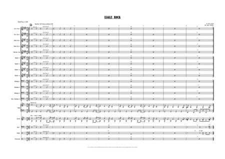 Eagle Rock Vocal With Big Band Key Of G Sheet Music