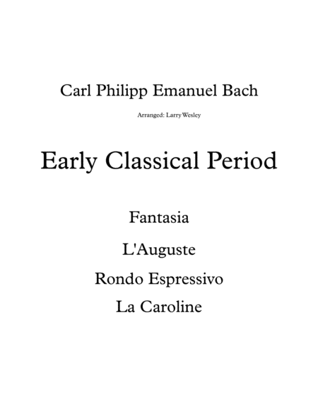 Free Sheet Music Early Classical Period