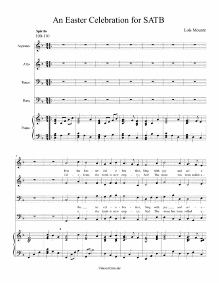 Easter Celebration For Satb Sheet Music