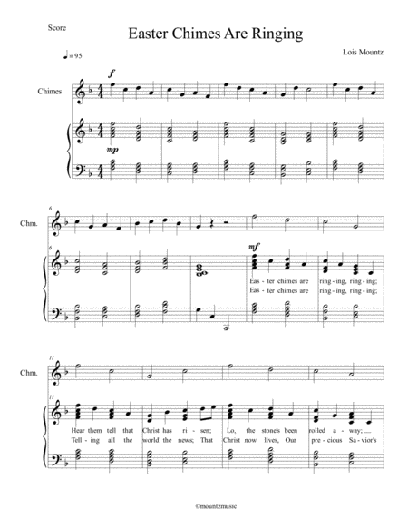 Easter Chimes Are Ringing Hymn Sheet Music