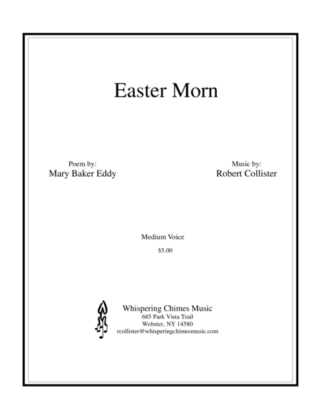 Easter Morn Medium Voice Sheet Music