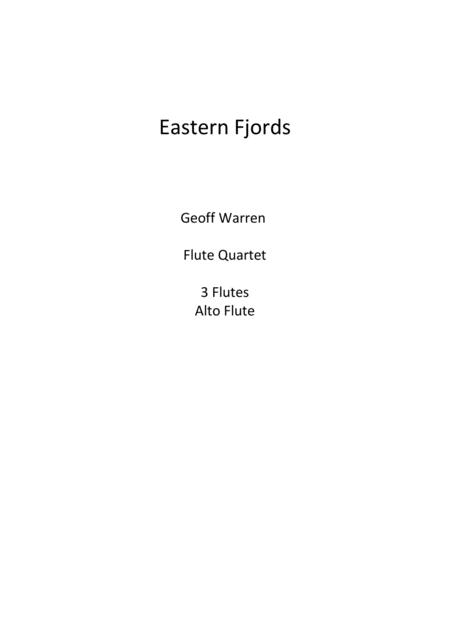 Free Sheet Music Eastern Fjords