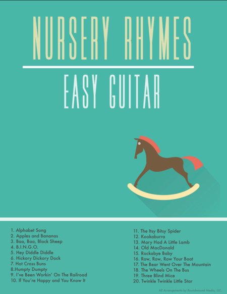 Easy Guitar Nursery Rhymes And Childrens Songs W Chords And Tab Sheet Music