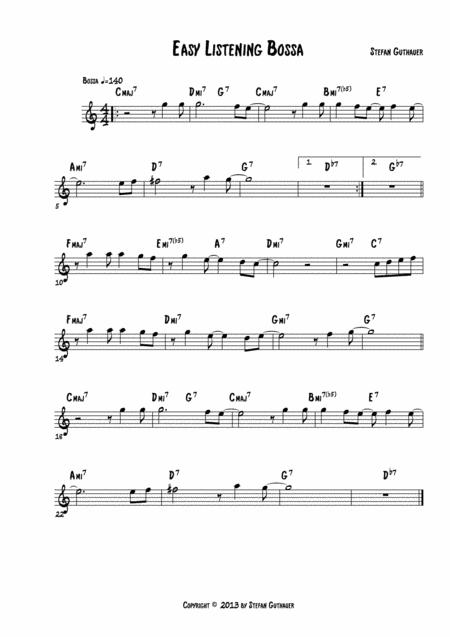 Easy Listening Bossa Sheet Music