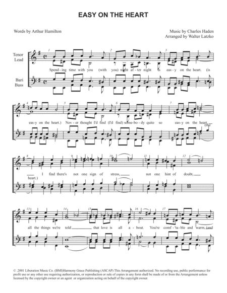 Easy On The Heart Sheet Music