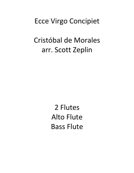 Ecce Virgo Concipiet Sheet Music