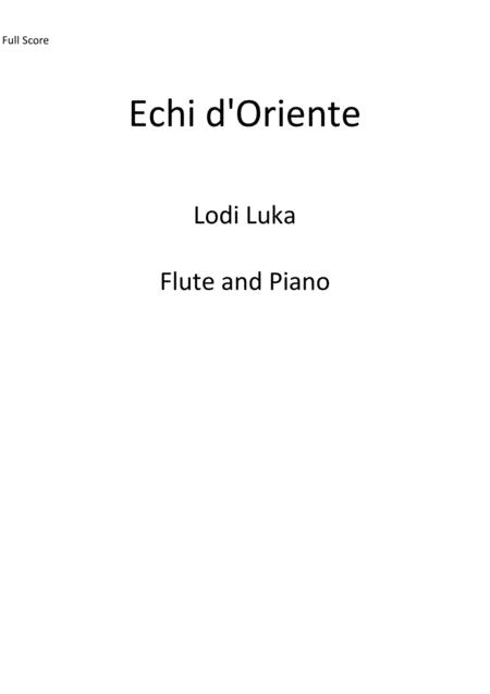 Echi D Oriente Sheet Music