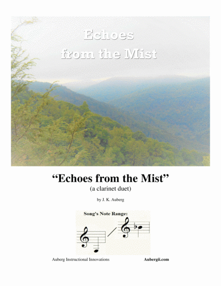 Echoes From The Mist A Clarinet Duet Sheet Music