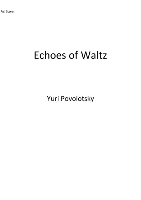 Free Sheet Music Echoes Of Waltz