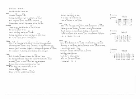 Ed Sheeran Perfect Guitar Chords Strumming Sheet Music