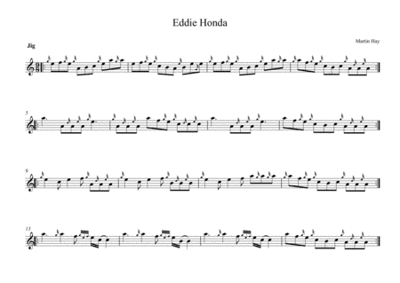 Free Sheet Music Eddie Honda