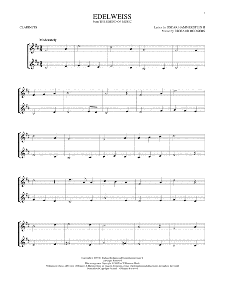 Free Sheet Music Edelweiss From The Sound Of Music
