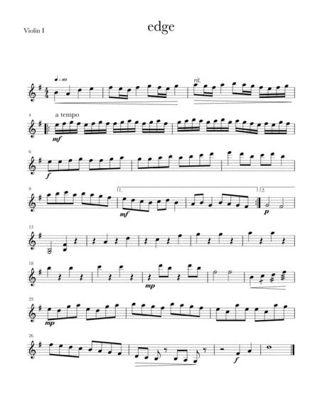 Edge For Clarinet And Strings Sheet Music